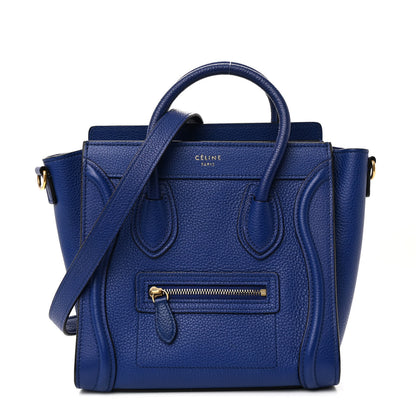 Celine Smooth Calfskin Nano Luggage Royal Blue 1 of 10
