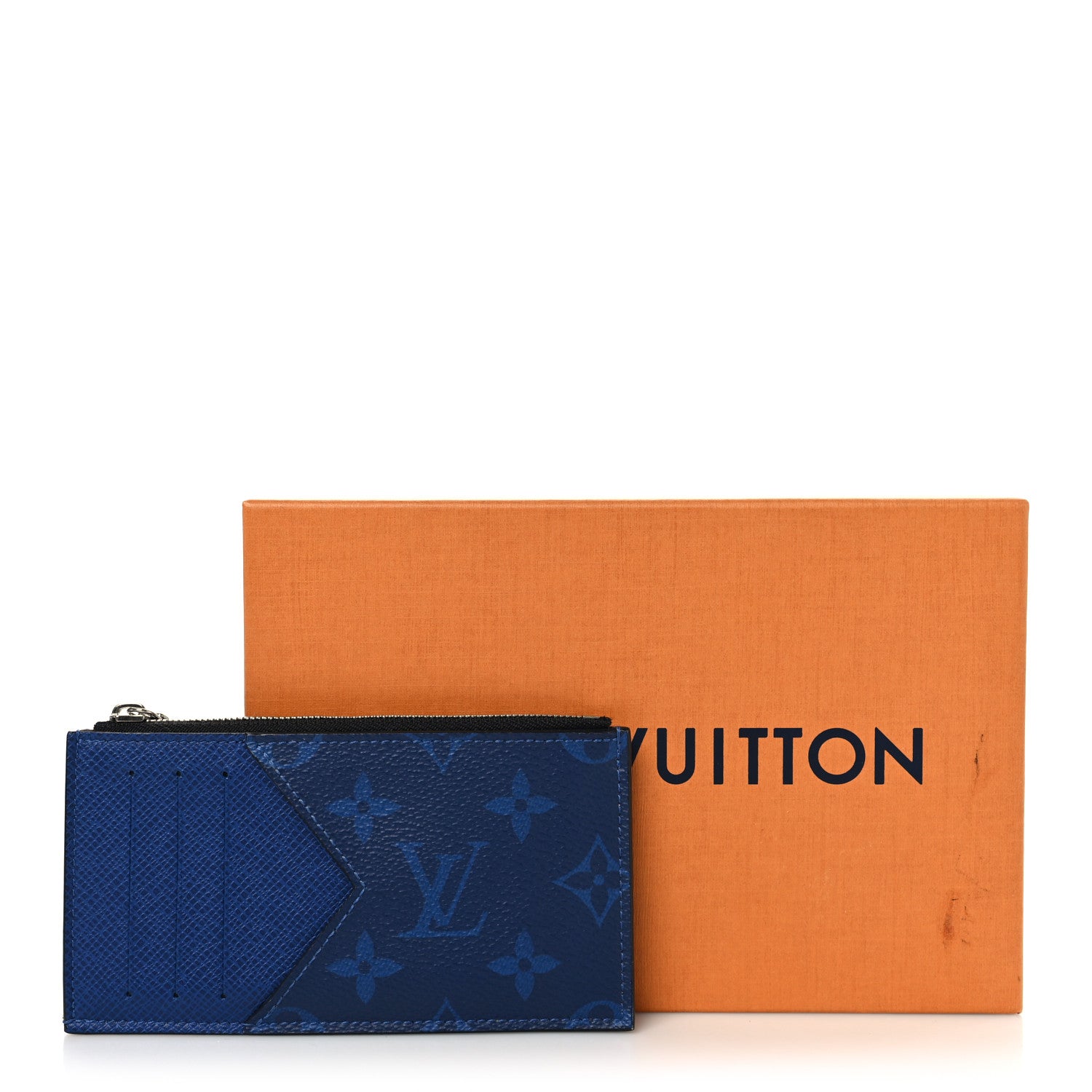 Louis Vuitton Taigarama Coin Card Holder Cobalt Blue 1789179