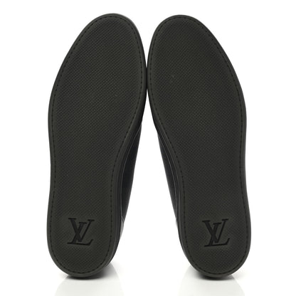 Louis Vuitton Calfskin Nylon Damier Offshore Sneakers 9.5 Black 5 of 9