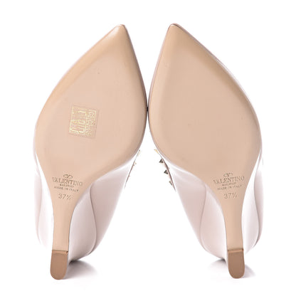 Valentino Garavani Patent Rockstud 70mm Wedges 37.5 Poudre 6 of 9