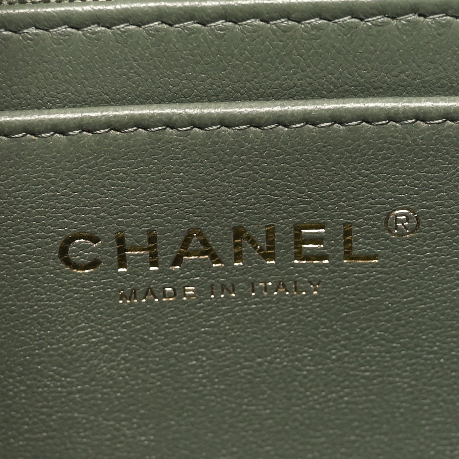 Chanel Lambskin Quilted Mini Rectangular Flap Green 7 of 10