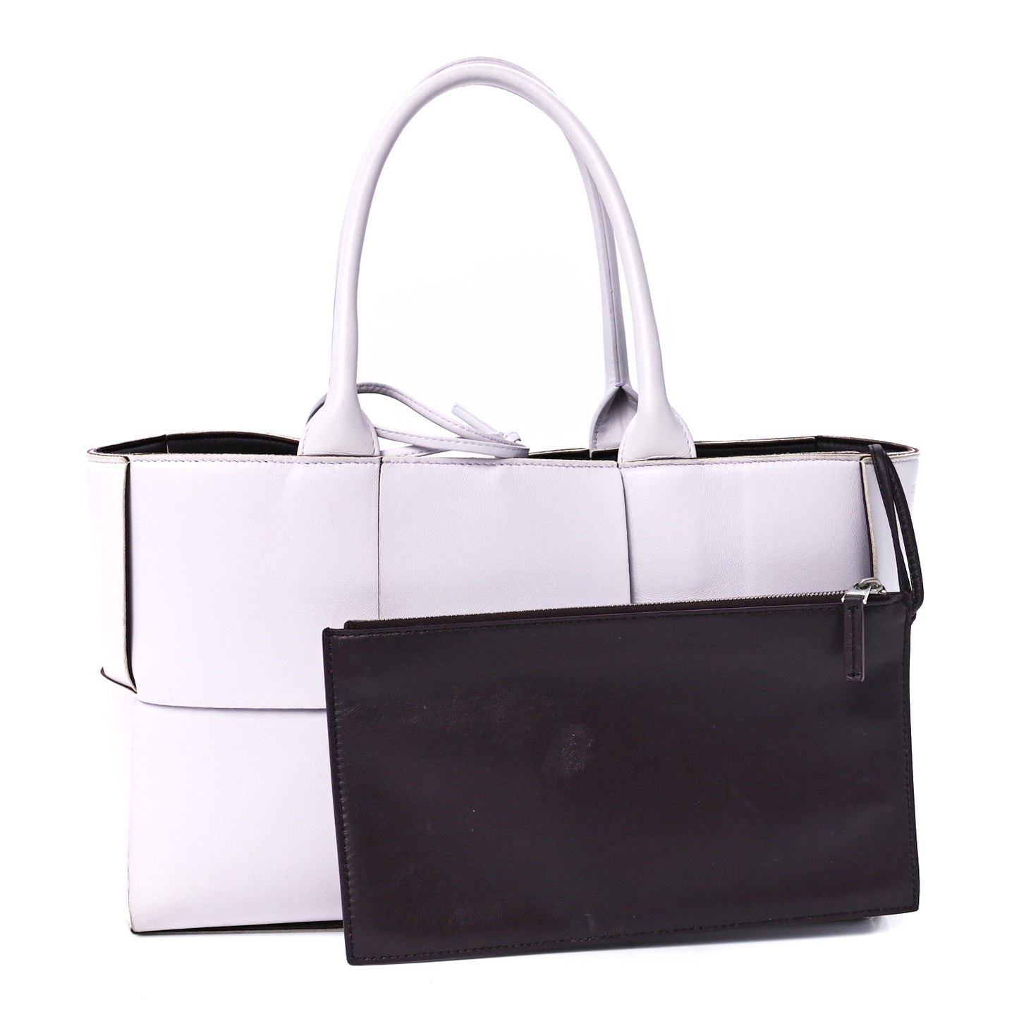 Nappa Maxi Intrecciato Small Arco Tote Mirth Washed Grape