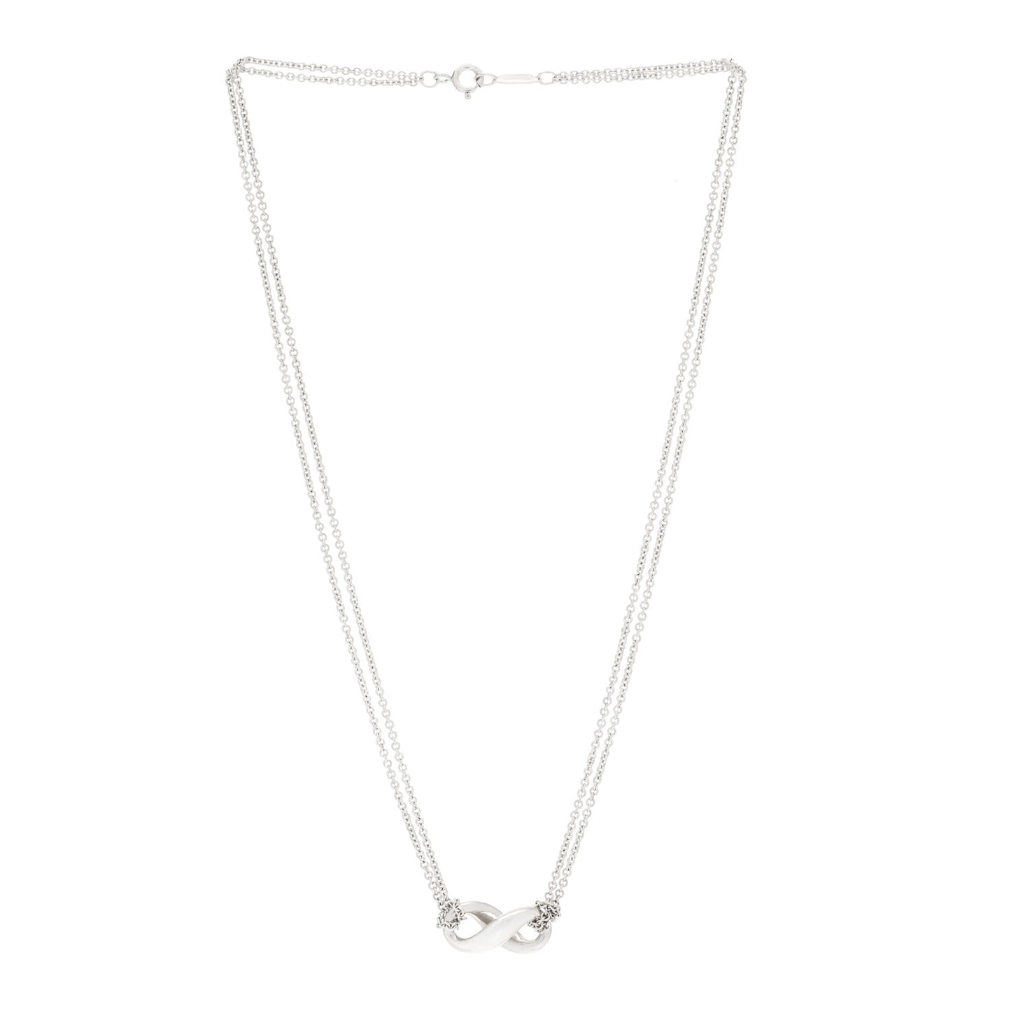 Sterling Silver Figure 8 Pendant Necklace