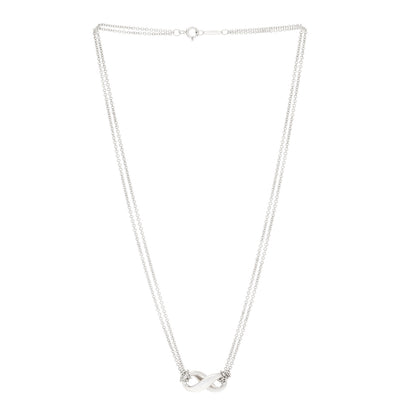 Tiffany Sterling Silver Figure 8 Pendant Necklace 2 of 4