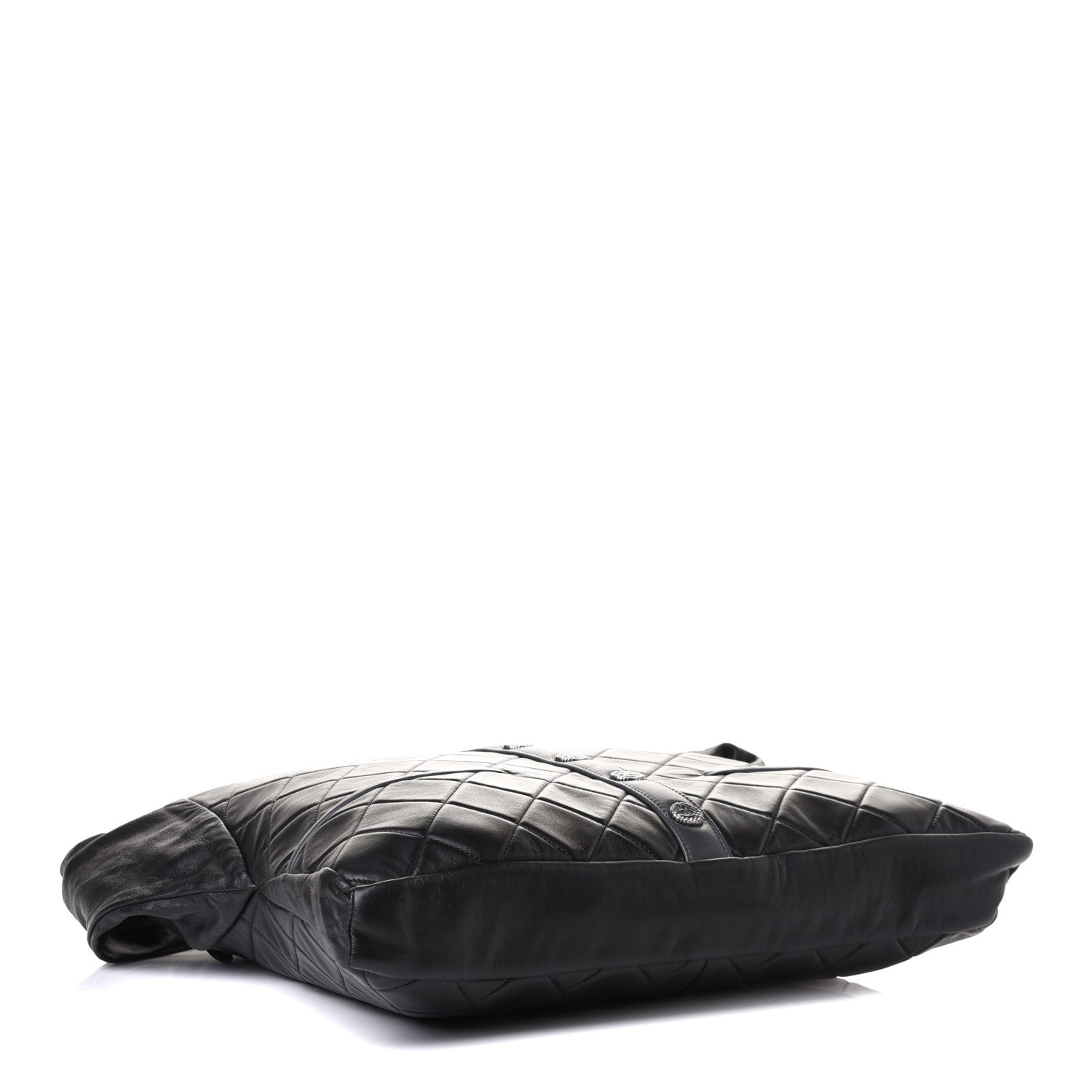Chanel Lambskin Quilted Large Girl Bag Black 7 of 18