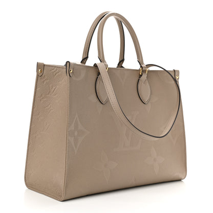 Louis Vuitton Empreinte Monogram Giant Onthego MM Tourterelle 3 of 11