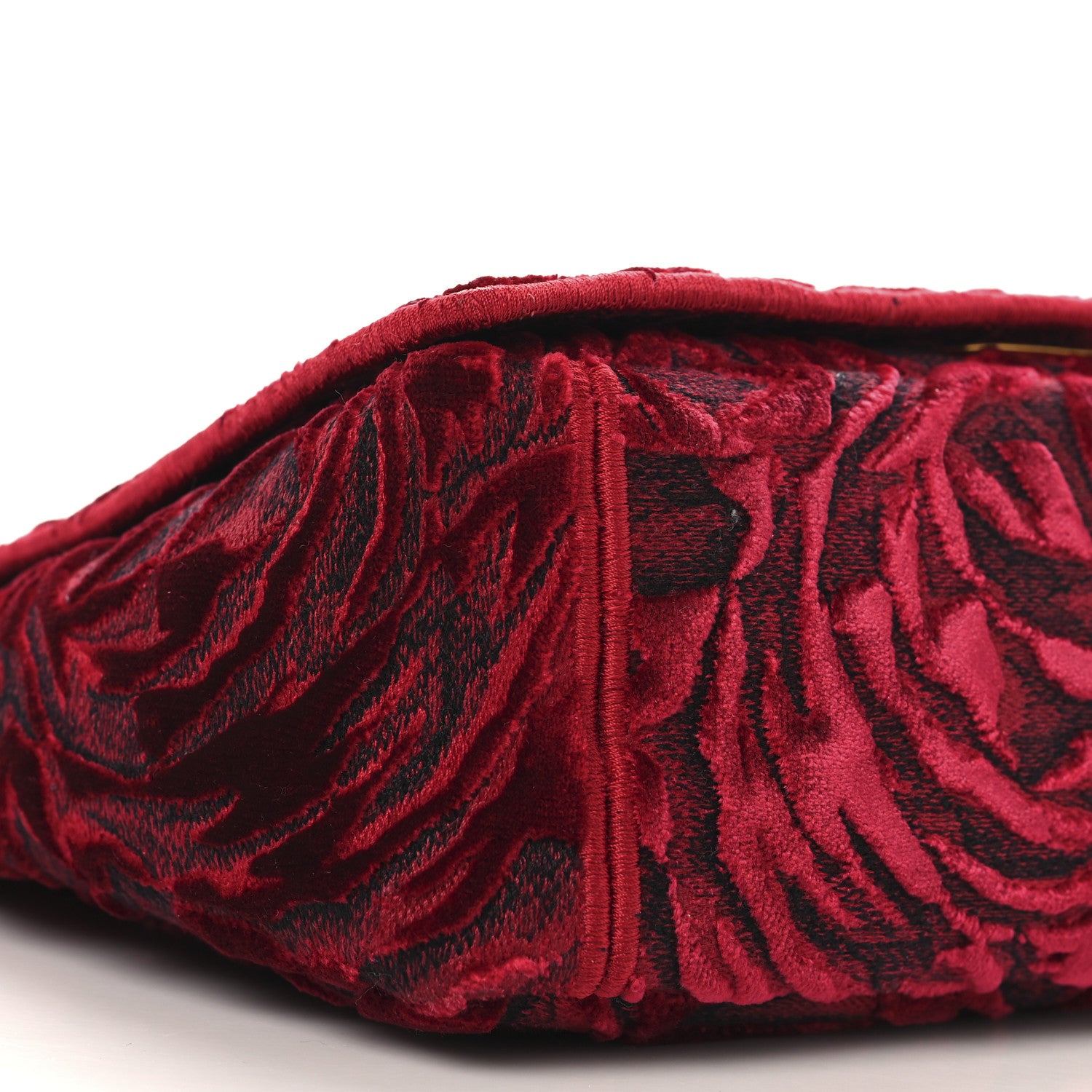 Christian Dior Velvet Rose Medium Caro Bag Rouge 8 of 11