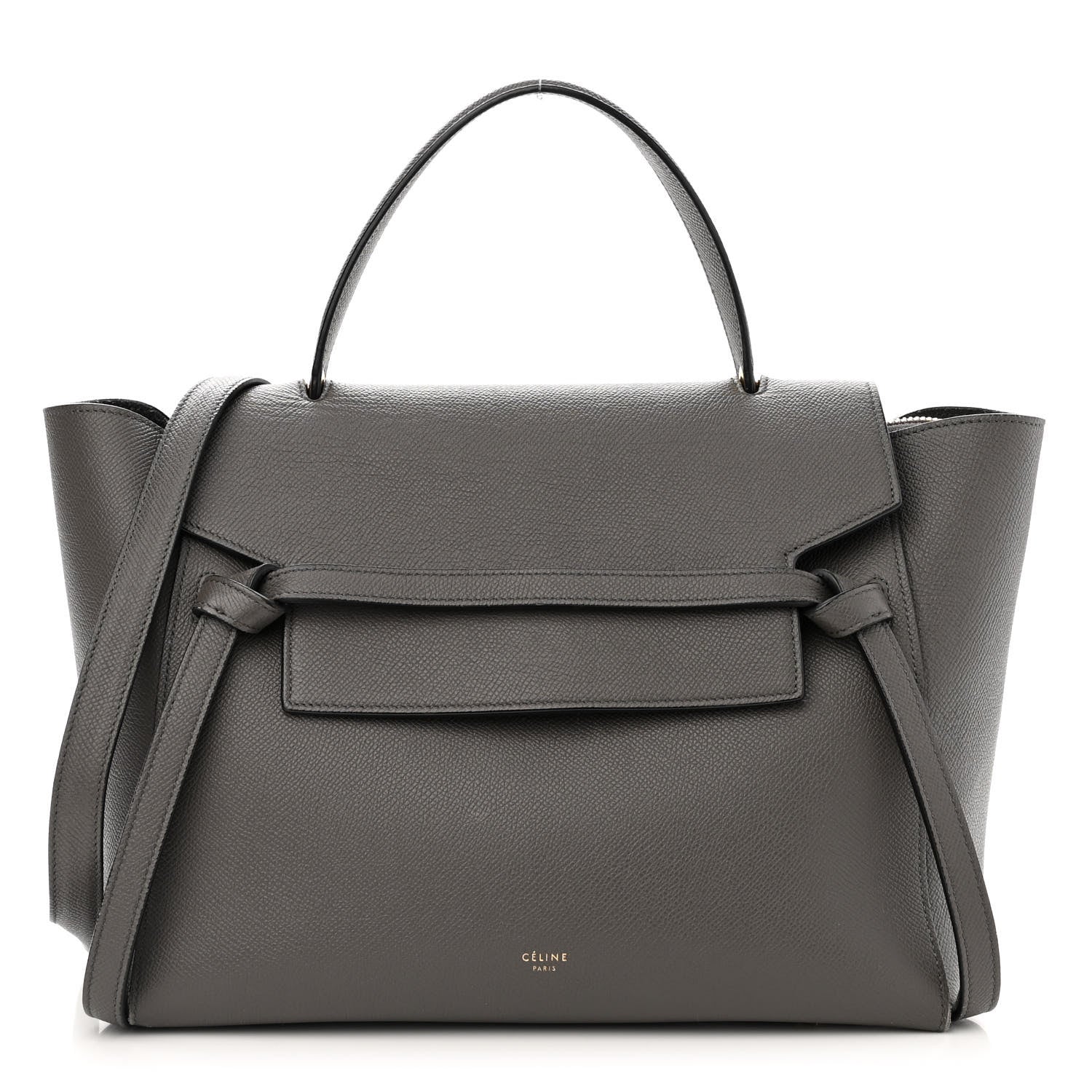 Celine Grained Calfskin Mini Belt Bag Grey 1 of 12