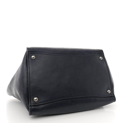 Prada Glace Calfskin Twin Pocket Tote Denim 4 of 16