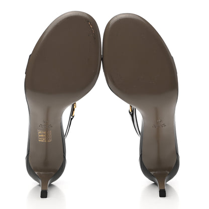 Gucci Calfskin Ursula Ankle Wrap Sandals 41 Black 5 of 8