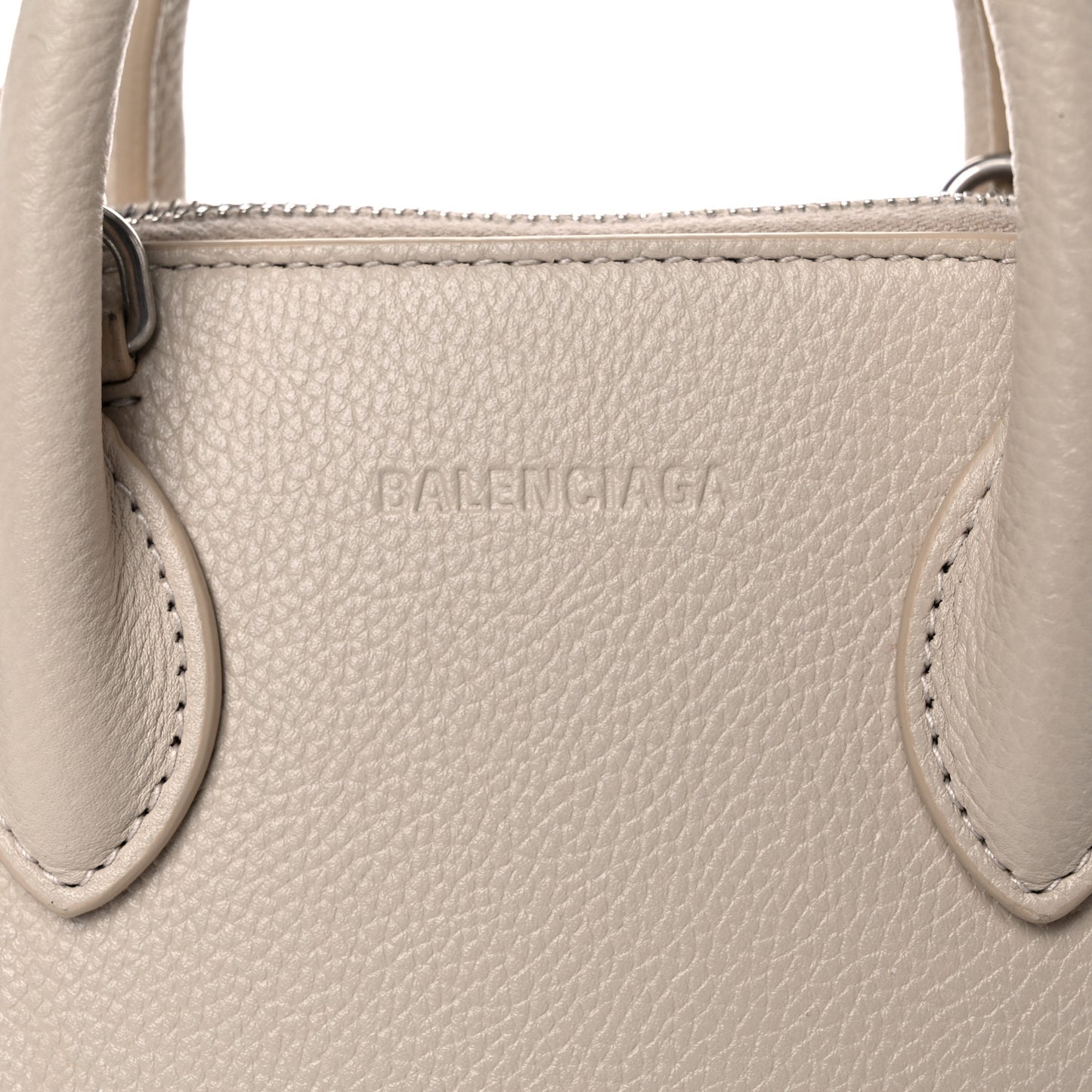 Grained Calfskin XXS Ville Top Handle Bag Beige