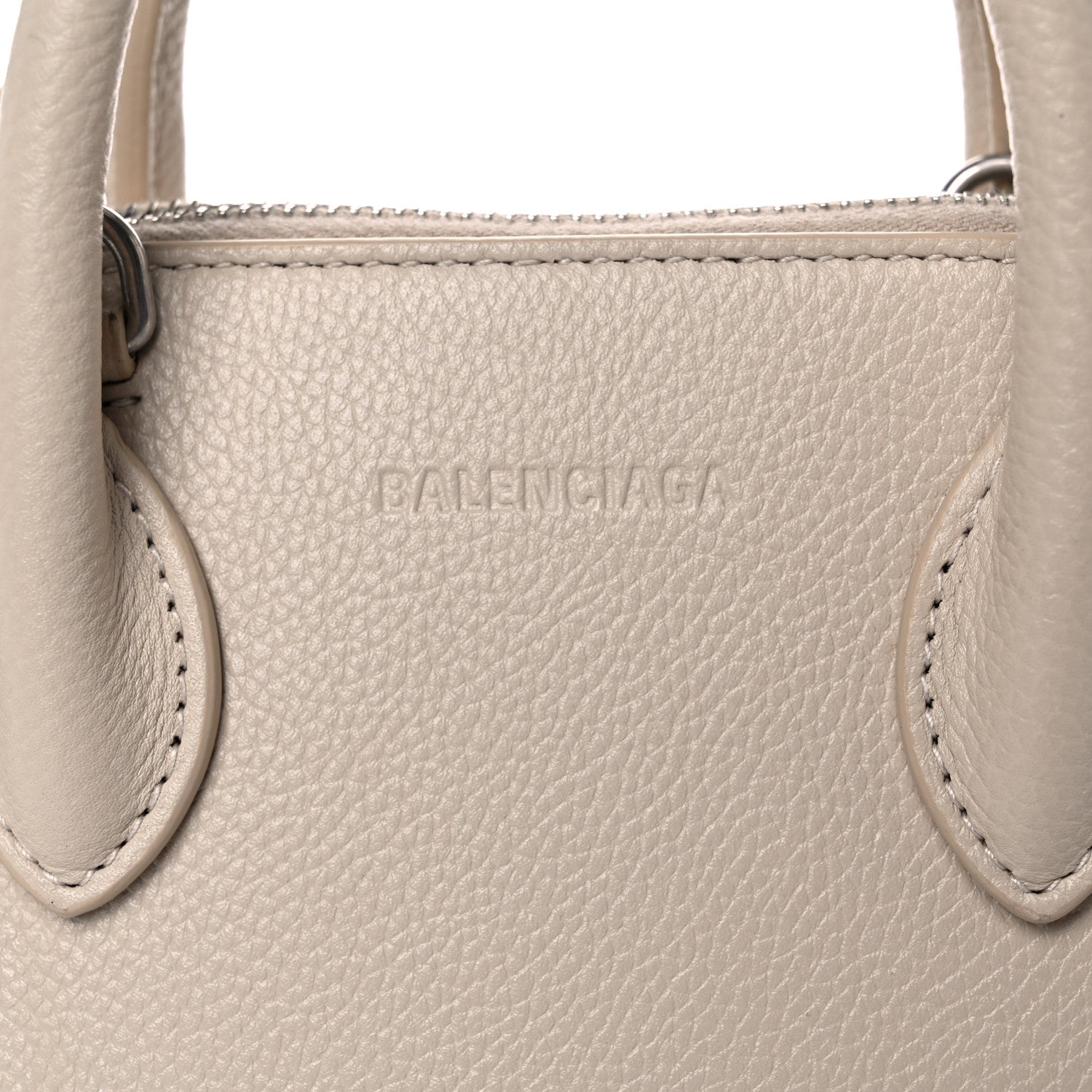 Balenciaga Grained Calfskin XXS Ville Top Handle Bag Beige 14 of 20