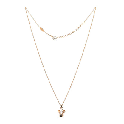Louis Vuitton Vuittonite Rat Necklace Gold 3 of 9