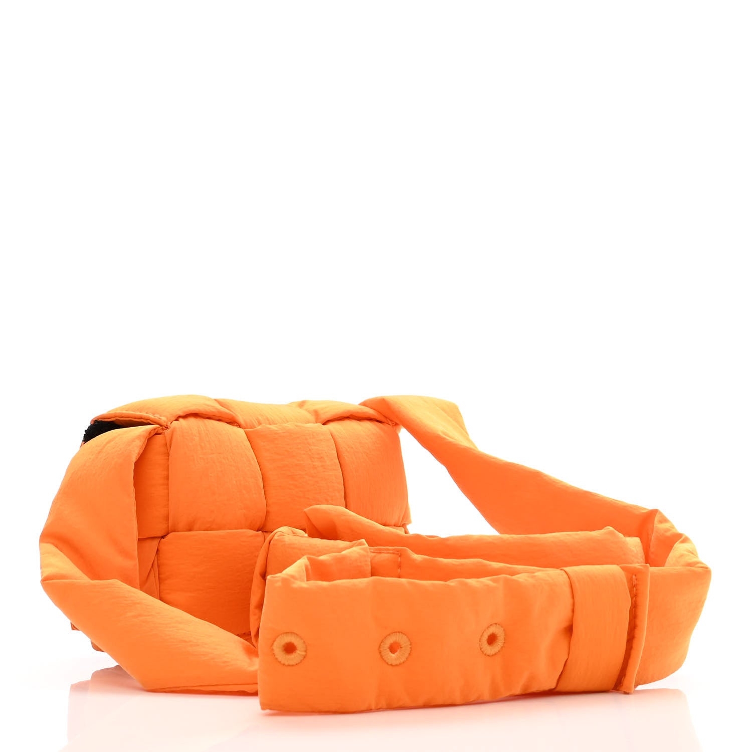 Bottega Veneta Nylon Intrecciato Padded Tech Candy Cassette Bag Orange 3 of 10