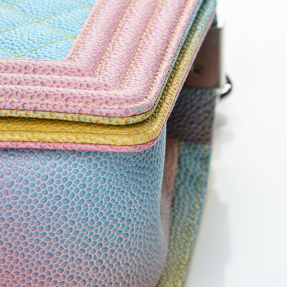 Chanel Caviar Quilted Medium Cuba Rainbow Boy Flap Multicolor 11 of 12