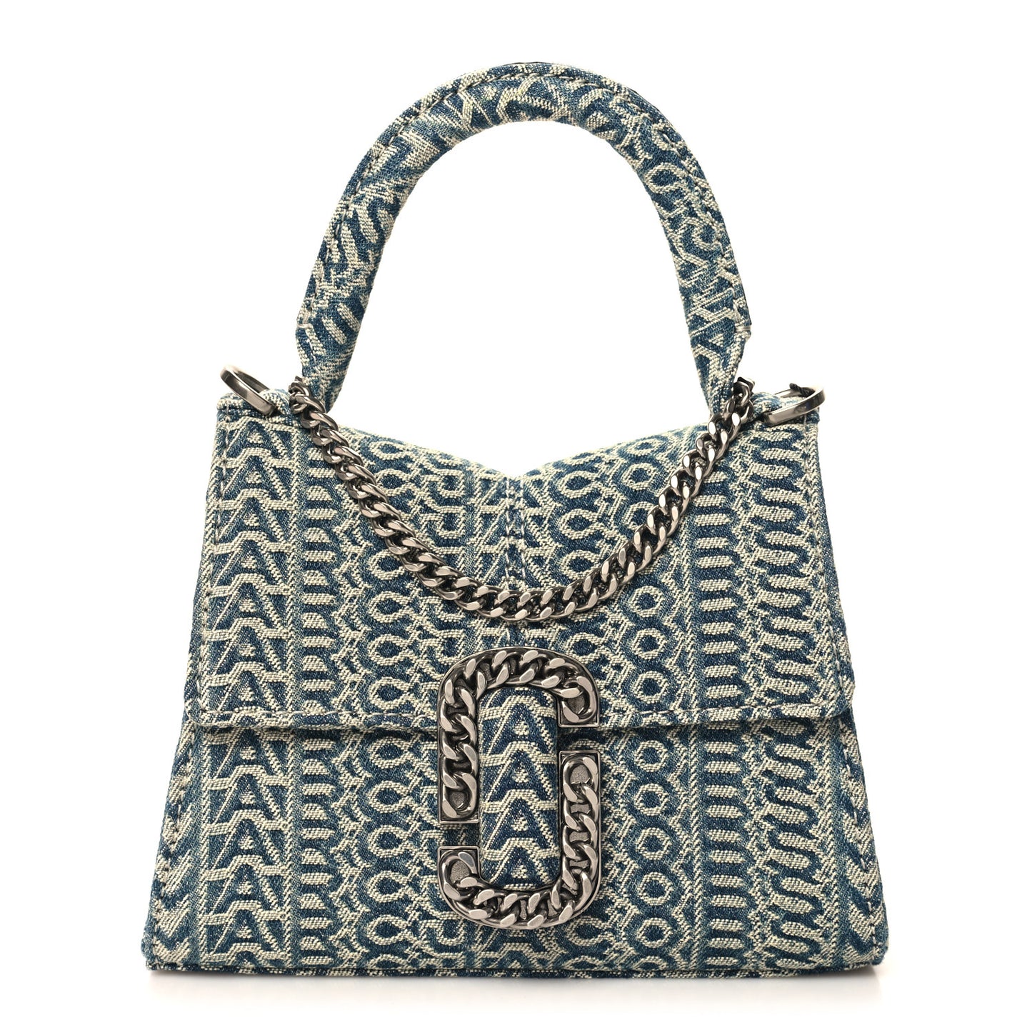 Denim St. Marc Mini Top Handle Bag Blue