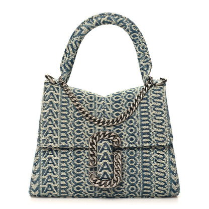 Marc Jacobs Denim St. Marc Mini Top Handle Bag Blue 1 of 9