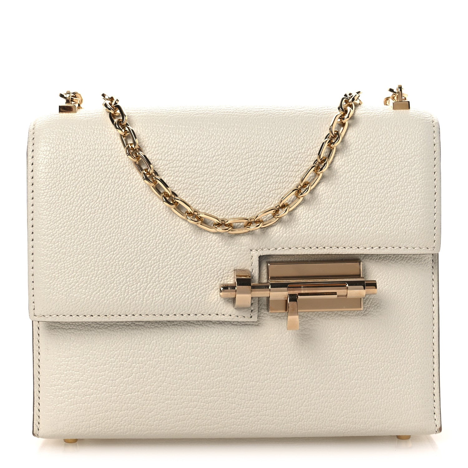 Hermes Chevre Mysore Mini Verrou Chaine Bag Craie 1 of 11
