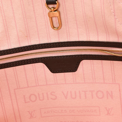 Louis Vuitton Damier Ebene Neo Neverfull MM Rose Ballerine 6 of 12