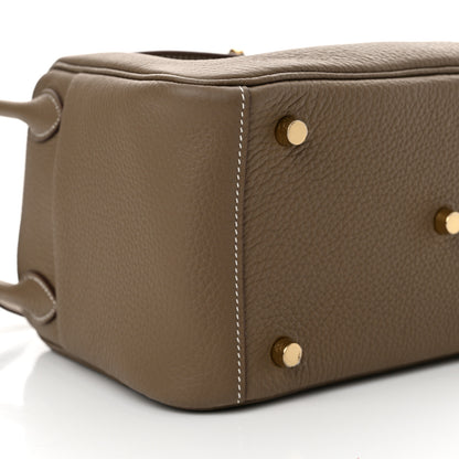 Hermes Taurillon Clemence Lindy 26 Etoupe 9 of 11