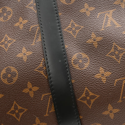 Louis Vuitton Monogram Macassar Keepall Bandouliere 55 11 of 13