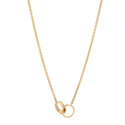 Cartier 18K Yellow Gold Interlocking LOVE Necklace 2 of 13