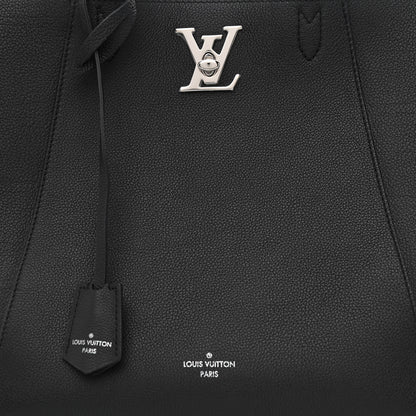 Louis Vuitton Calfskin Lockme Cabas Black 8 of 12