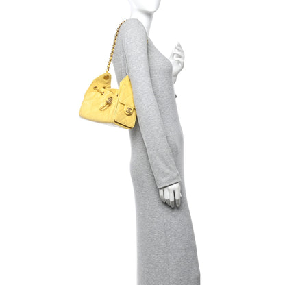 Chanel Caviar Quilted Mini Chanel 25 Handbag Yellow 2 of 11