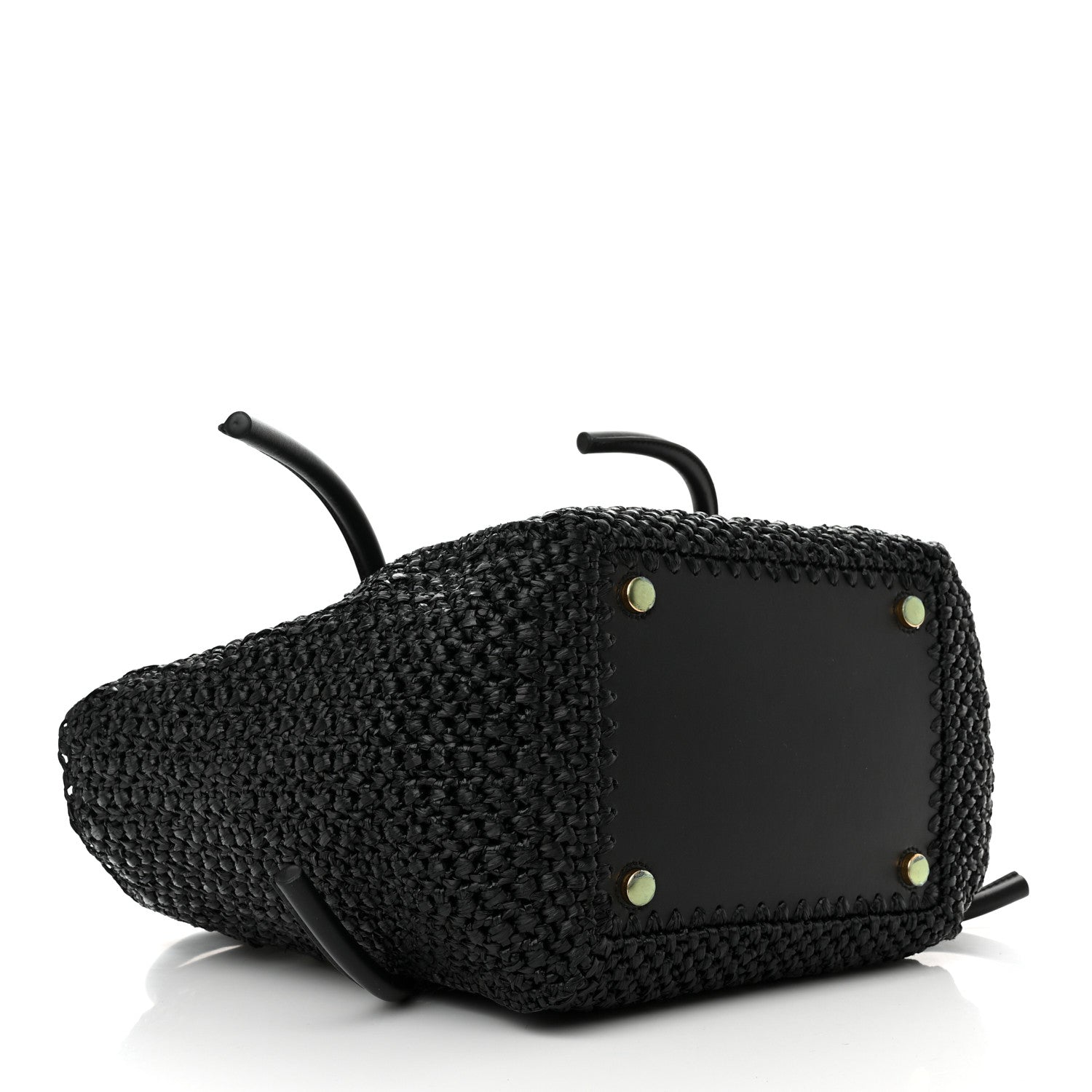 Proenza Schouler Raffia Calfskin Pipe Bag Black 4 of 12