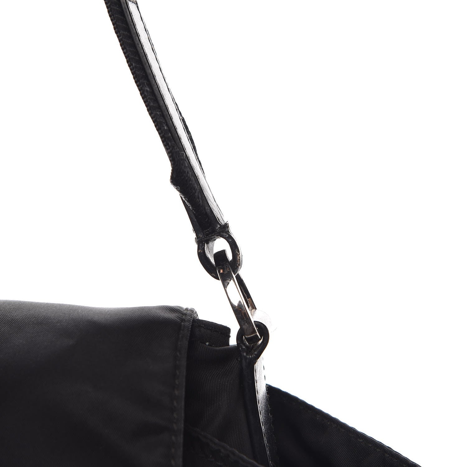 Prada Nylon Vela Messenger Bag Black 9 of 9