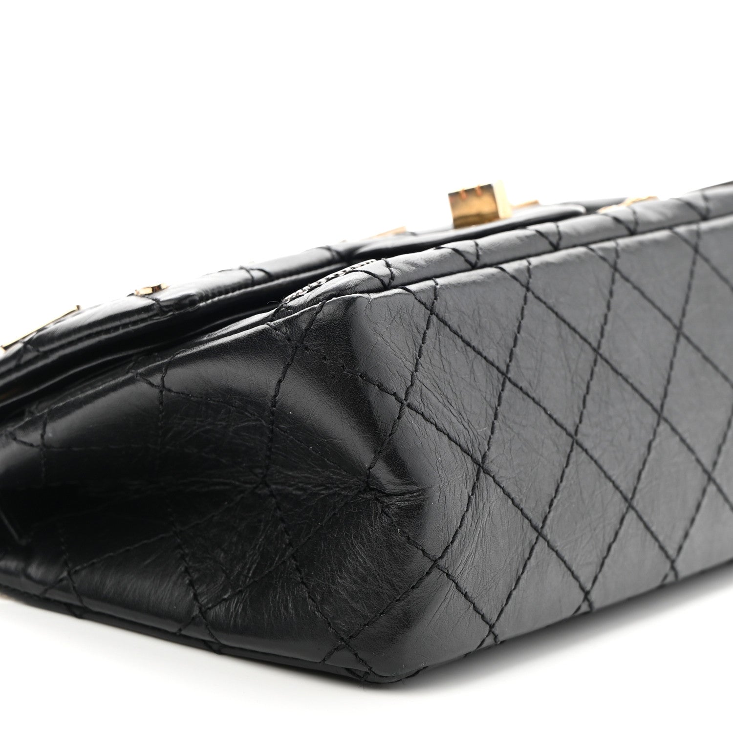 Chanel Aged Calfskin Lucky Charms 2.55 Reissue 224 Flap Black 8 of 13