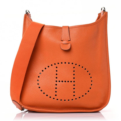 Hermes Taurillon Clemence Evelyne III GM Orange 1 of 18