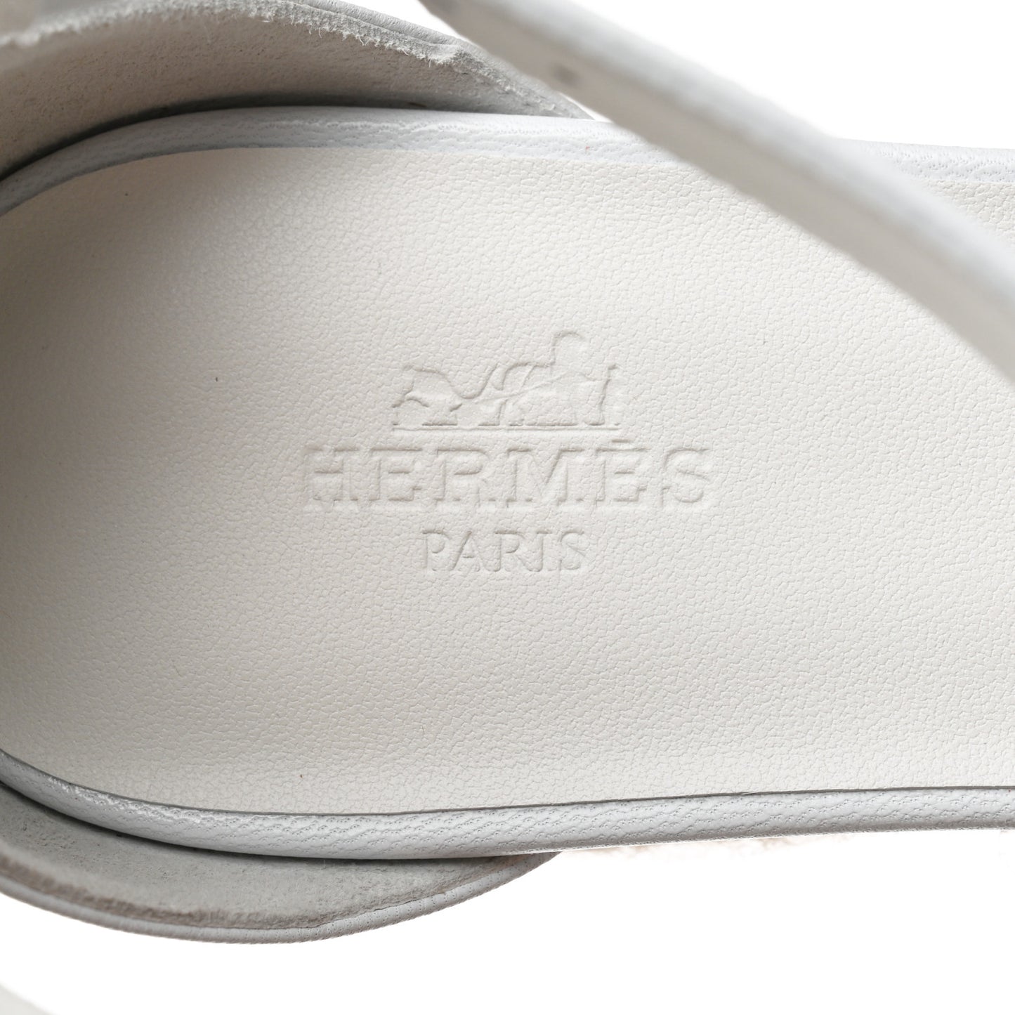 Goatskin Elda Espadrille Wedge Sandals 38 White