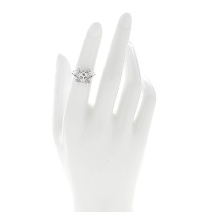 Christian Dior 18K White Gold Diamond Tete de Mort Ring 50 5.25 2 of 4