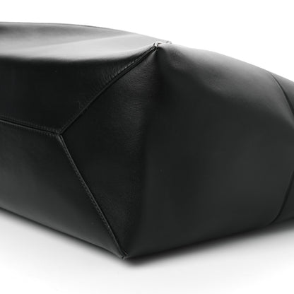 Loewe Shiny Calfskin Large Puzzle Fold Tote Black 9 of 9