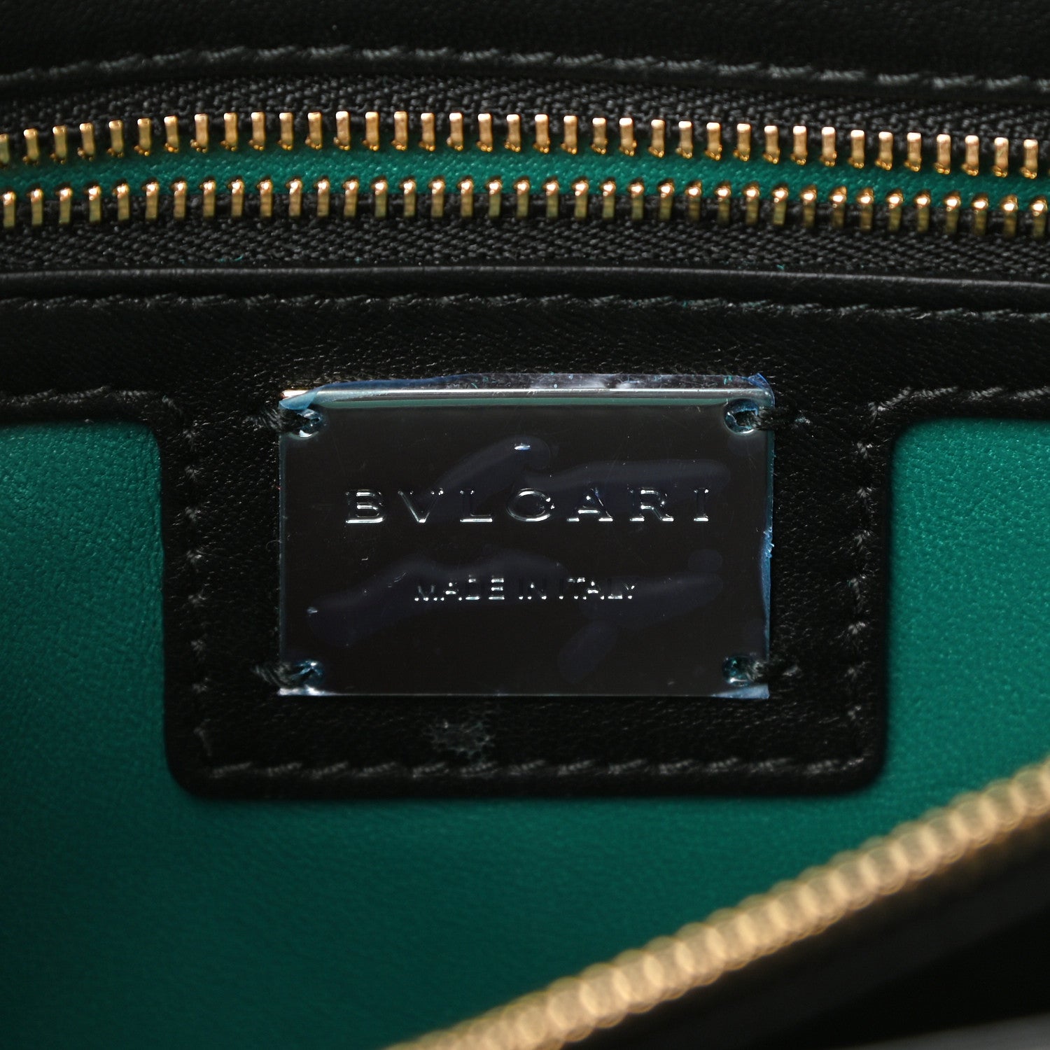 Bulgari Calfskin Quilted Serpenti Forever Shoulder Bag Black 6 of 10