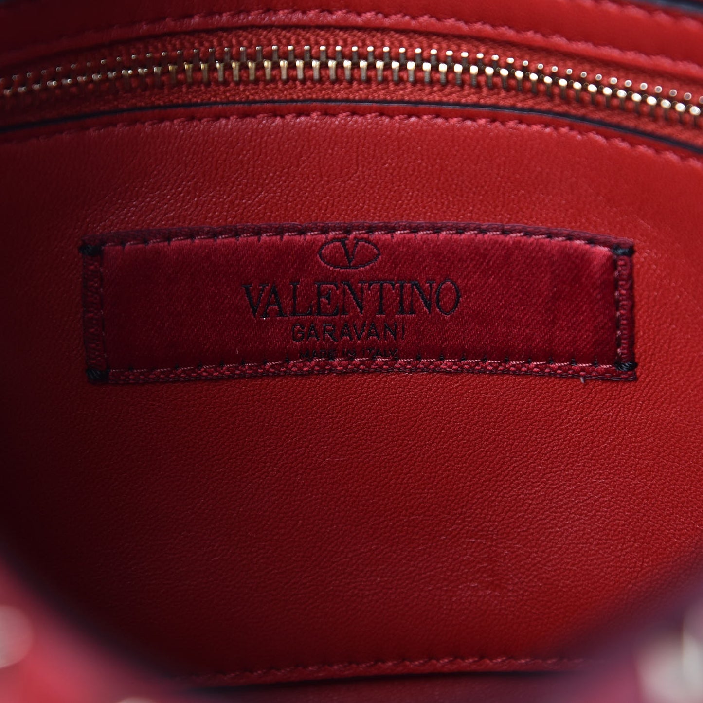 Nappa Medium Rockstud Spike Shoulder Bag Rosso Valentino