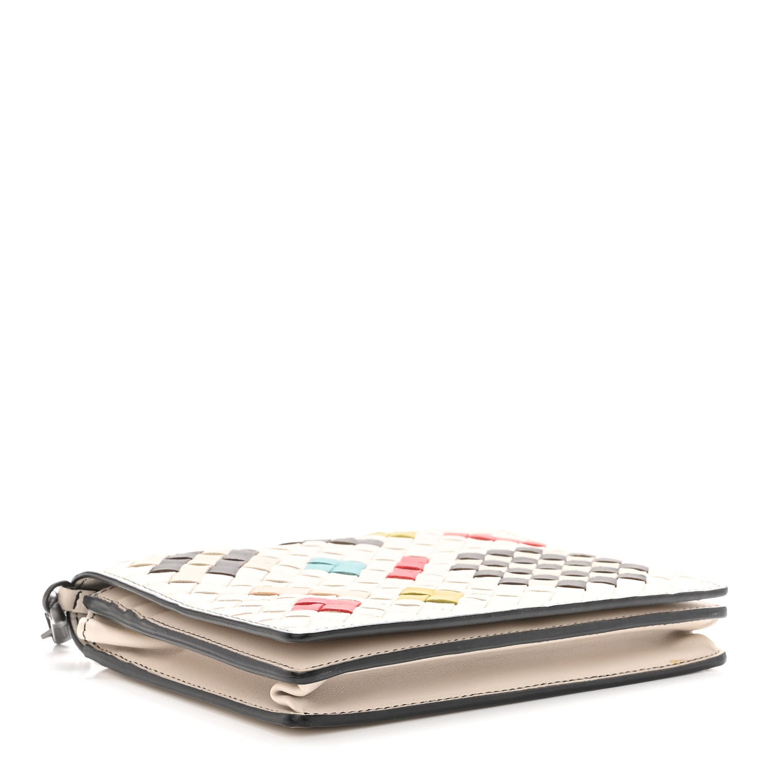 Bottega Veneta Nappa Intrecciato Chain Wallet Mist Abstract 4 of 11