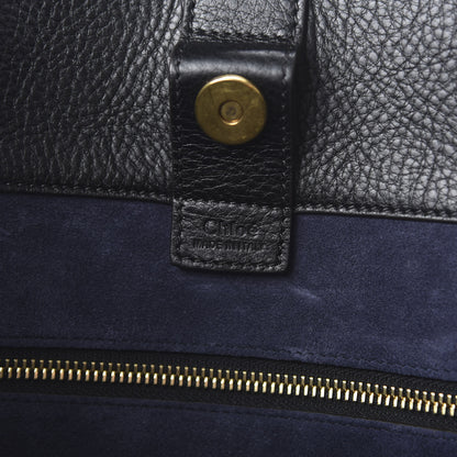 Chloe Smooth Calfskin Medium Milo Shopping Tote Black 8 of 9