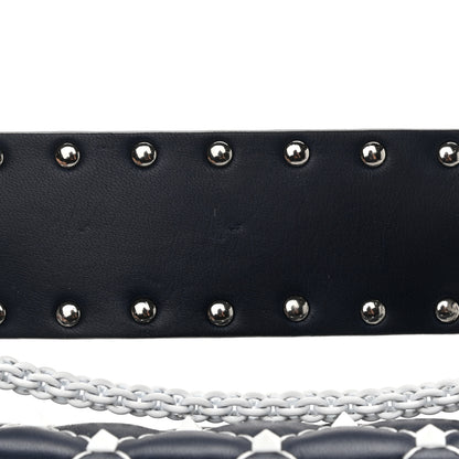 Valentino Garavani Nappa Small Free Rockstud Spike Shoulder Bag Marine 9 of 9