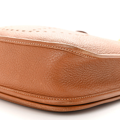 Hermes Taurillon Clemence Evelyne II PM Gold 10 of 13