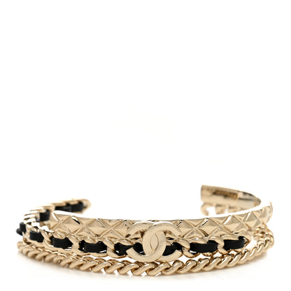 Chanel Metal Lambskin CC Turnlock Chain Bracelet 1 of 5