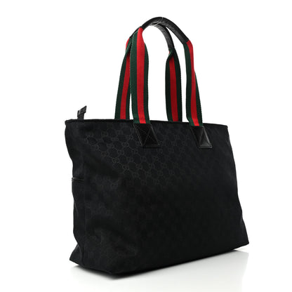 Gucci Monogram Web Large Diaper Tote Black 3 of 6