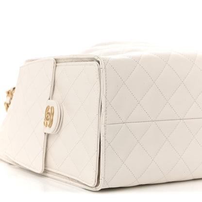Chanel Caviar Quilted Medium Chanel 25 Handbag White 18 of 21