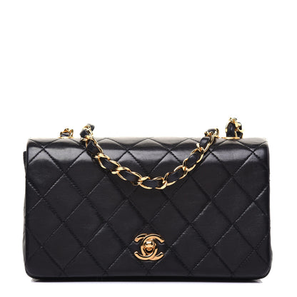 Chanel Lambskin Quilted Mini Flap Black 1 of 16