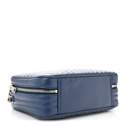 Prada Soft Calfskin Impunture Diagramme Camera Bag Bluette 4 of 11