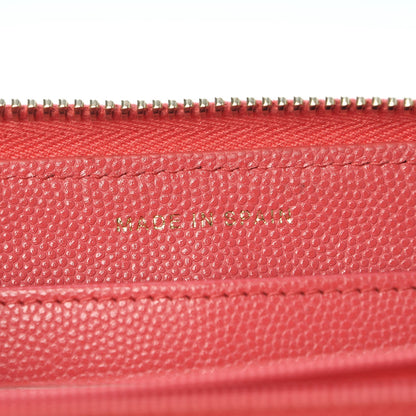 Chanel Caviar Quilted Large Gusset Zip Around Wallet Pink 7 of 12