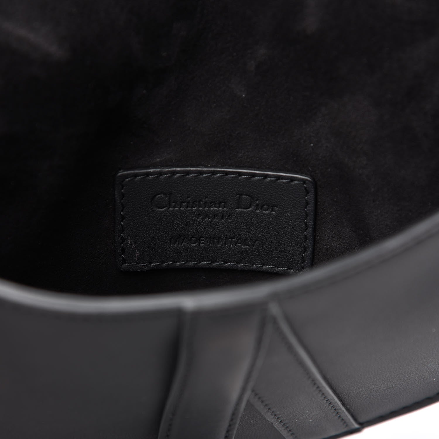 Christian Dior Ultra Matte Calfskin Saddle Belt Bag Black 8 of 9