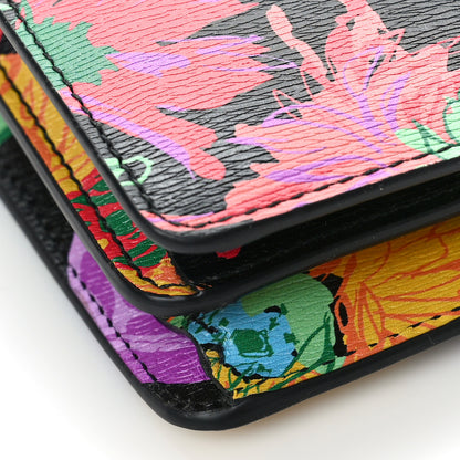Gucci X KEN SCOTT New Shangai Calfskin Jenny Floral Print Small Dionysus Shoulder Bag Black Pink 8 of 11