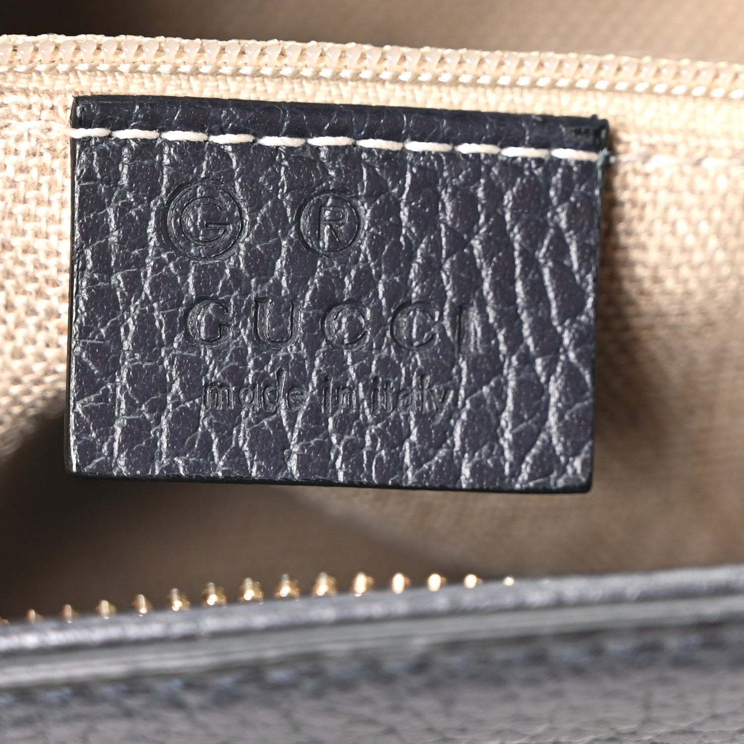 Gucci Calfskin Bamboo Tassel Top Handle Tote Blue 6 of 10